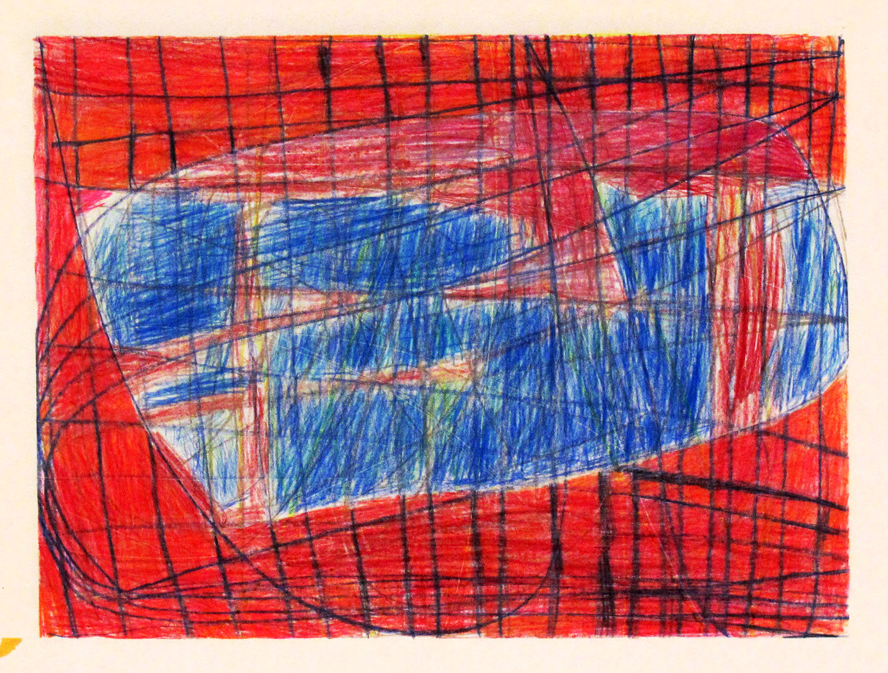 Untitled, 1988, Colored pencil and graphite on paper, 38.7 x 47 cm, BS 011