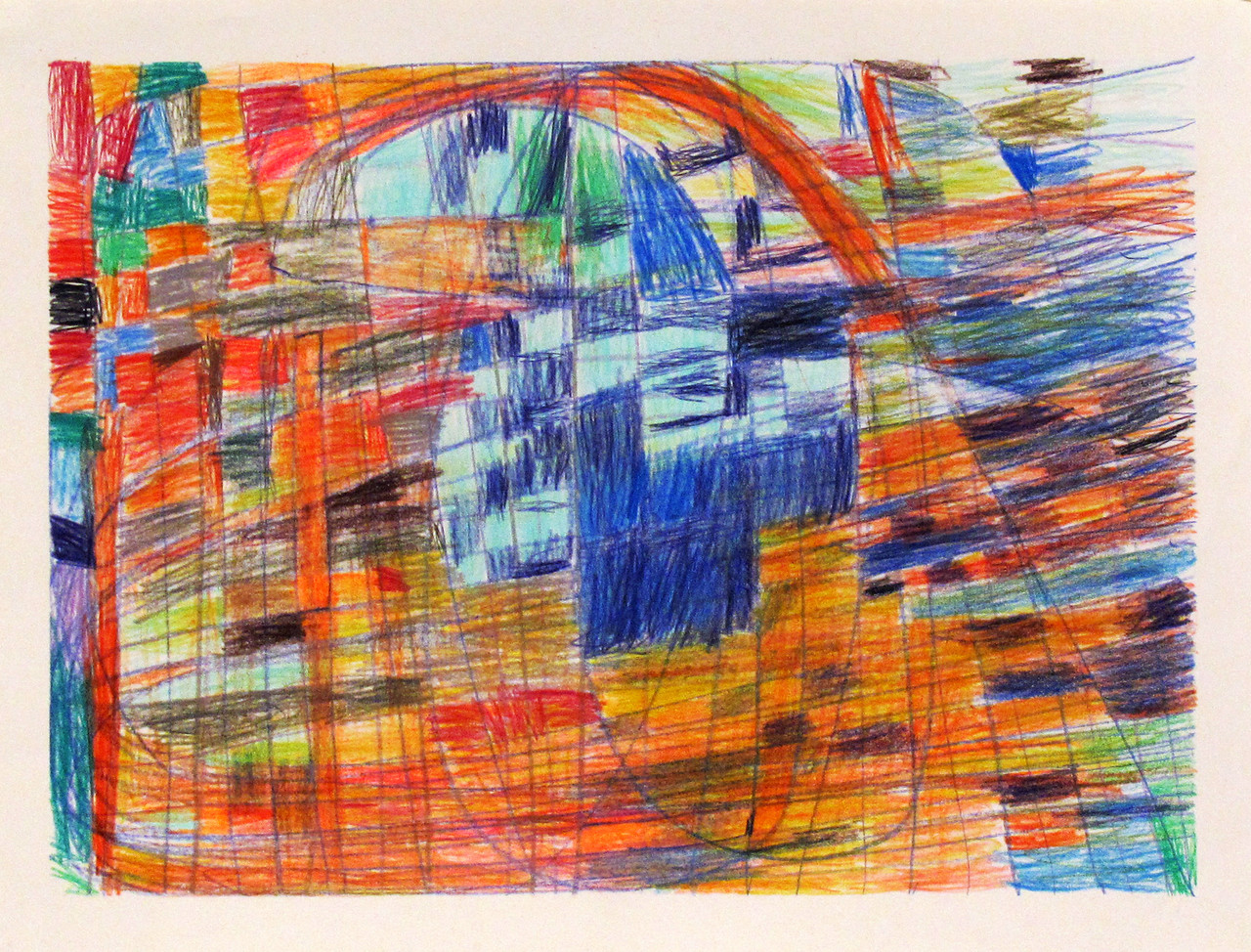Untitled, 1988, Colored pencil and graphite on paper, 38.7 x 47 cm, BS 012