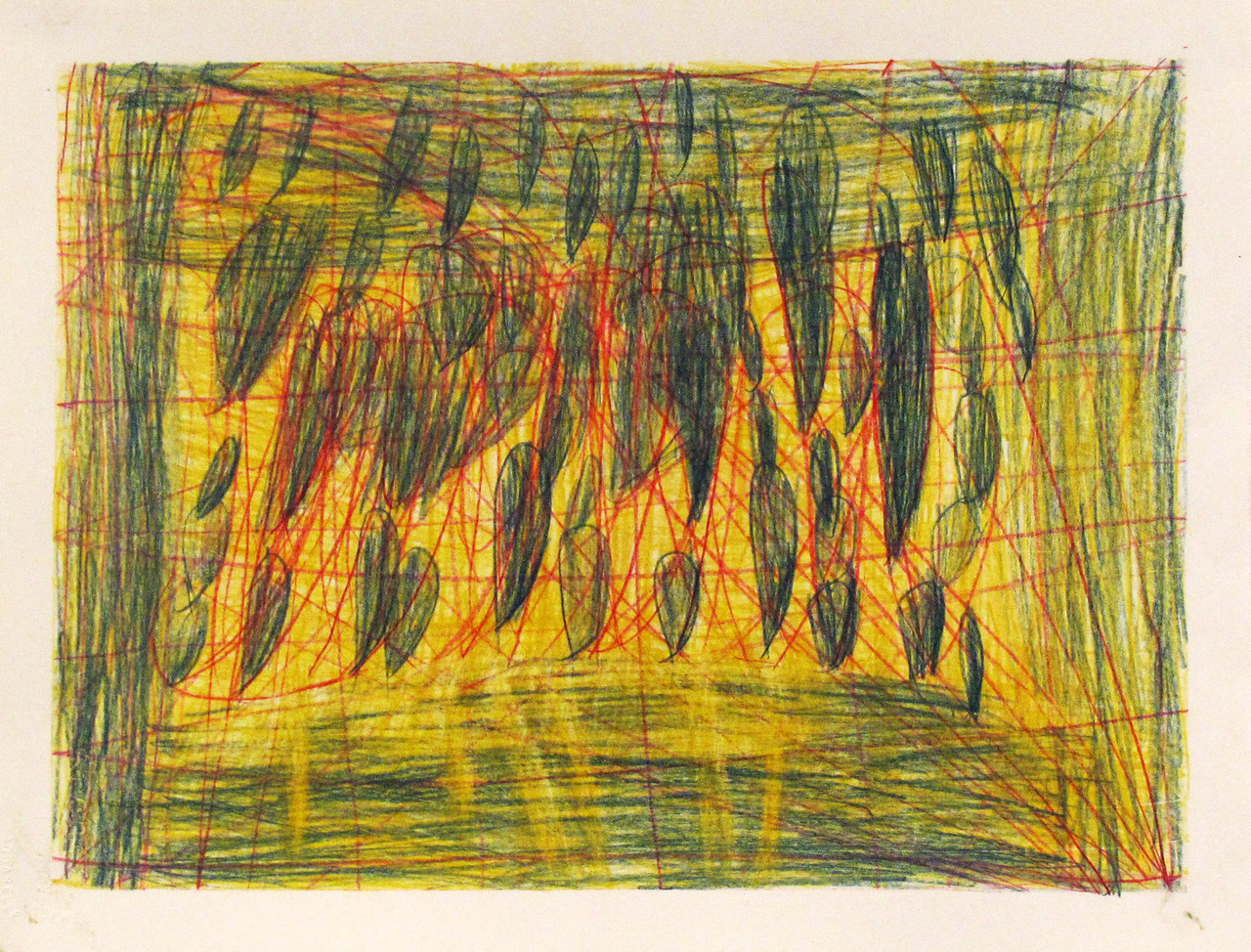 Untitled, 1988, Colored pencil and graphite on paper, 38.7 x 47 cm, BS 019