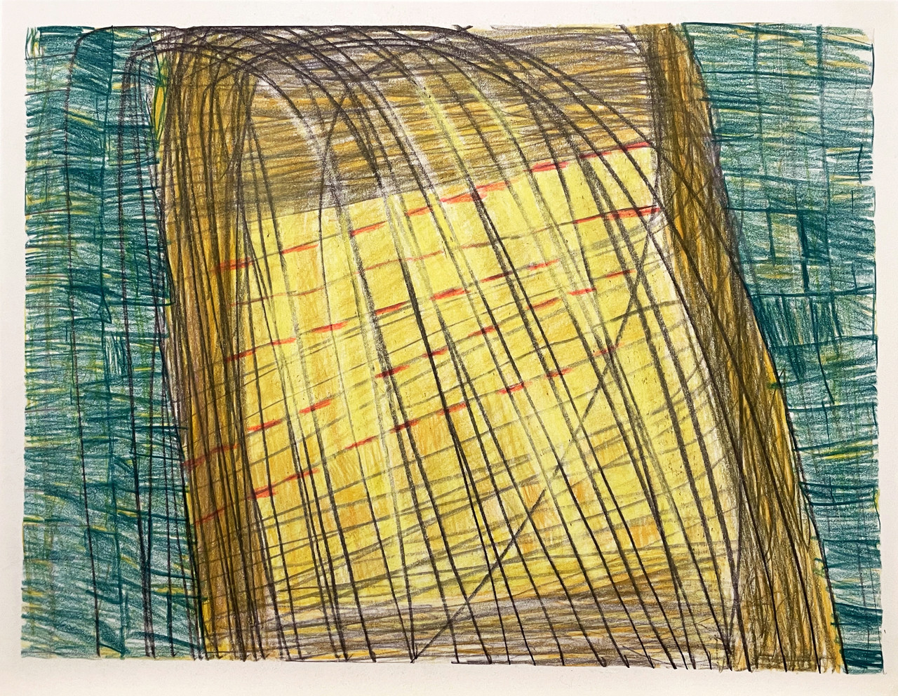 Untitled, 1988, Colored pencil and graphite on paper, 38.7 x 47 cm, BS 007