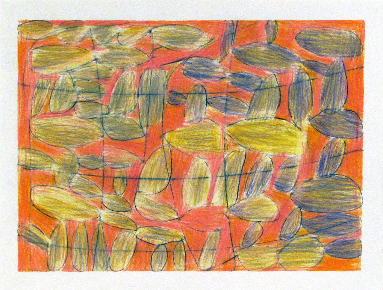 Untitled, 1988, Colored pencil and graphite on paper, 38.7 x 47 cm, BS 025