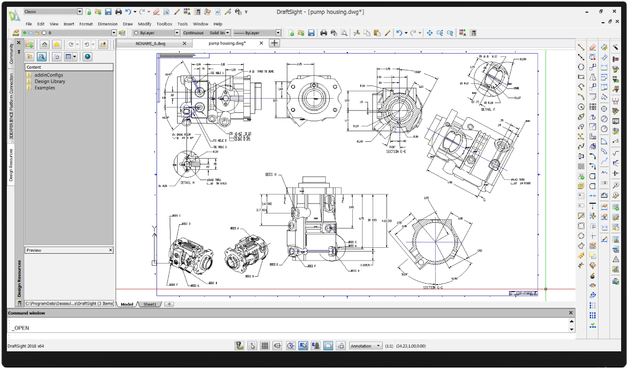 DraftSight, 드래프트사이트, DraftSight 2D CAD, 드래프트사이트 2D CAD, 드래프트사이트 구매