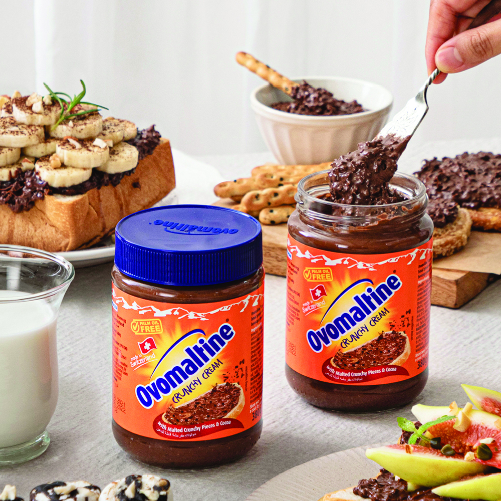 No.1 SWISS CRUNCHY SPREAD OVOMALTINE