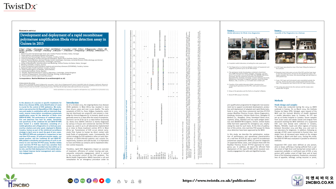 Development and deployment of a rapid recombinase polymerase ...
