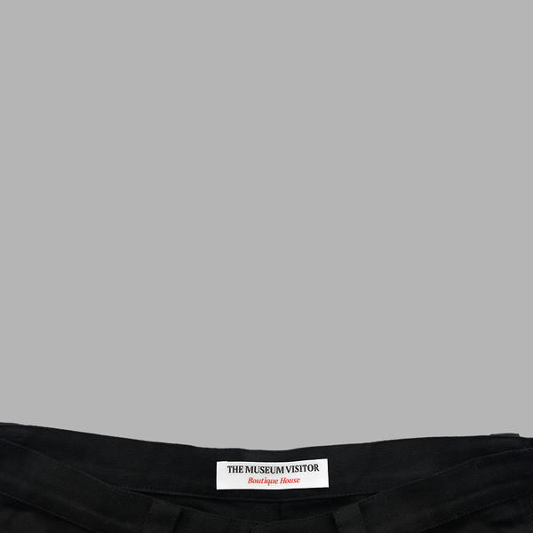 【THE MUSEUM VISITOR】 DOUBLE HEART HALF PANTS (BLACK) DOUBLE HEART HALF PANTS (BLACK) : THE MUSEUM VISITOR