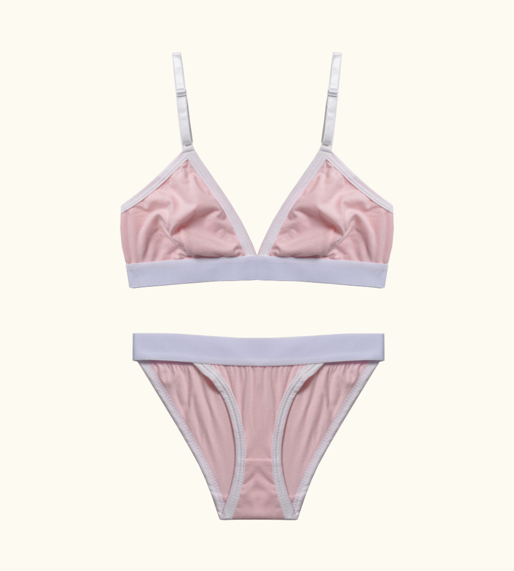 Basic Cotton Bralette SET 포어부스