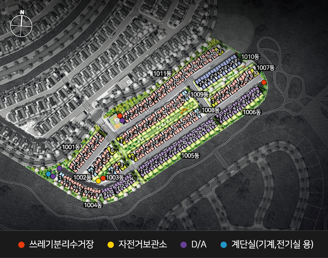 6단지(10블록)배치도 