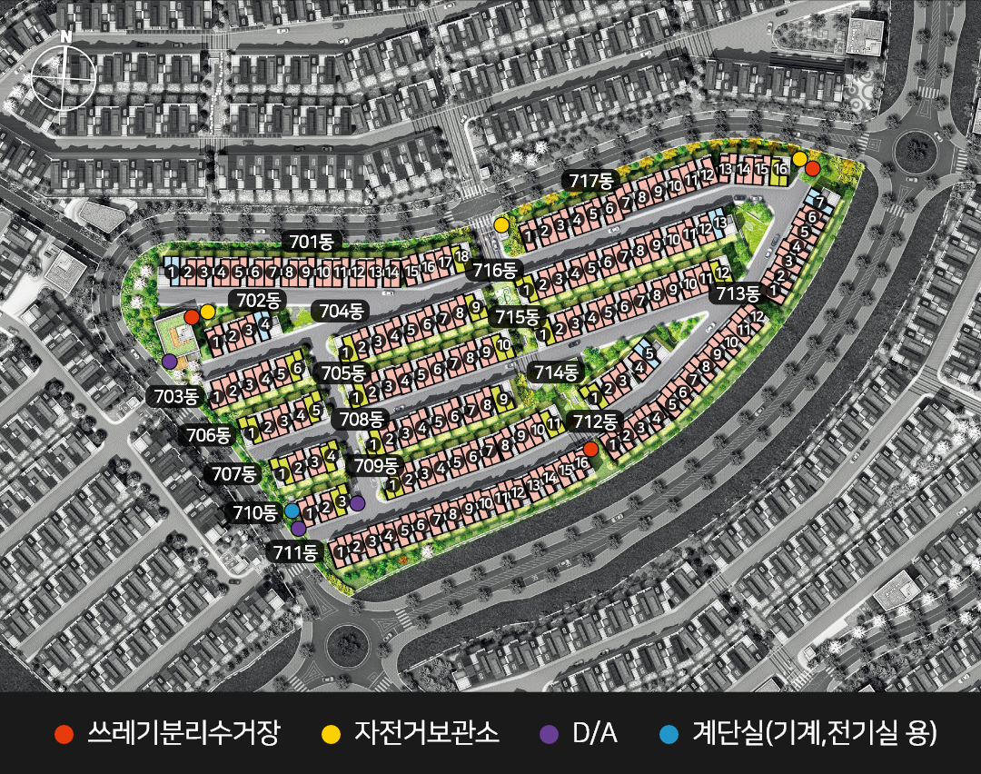 3단지(7블록)배치도 