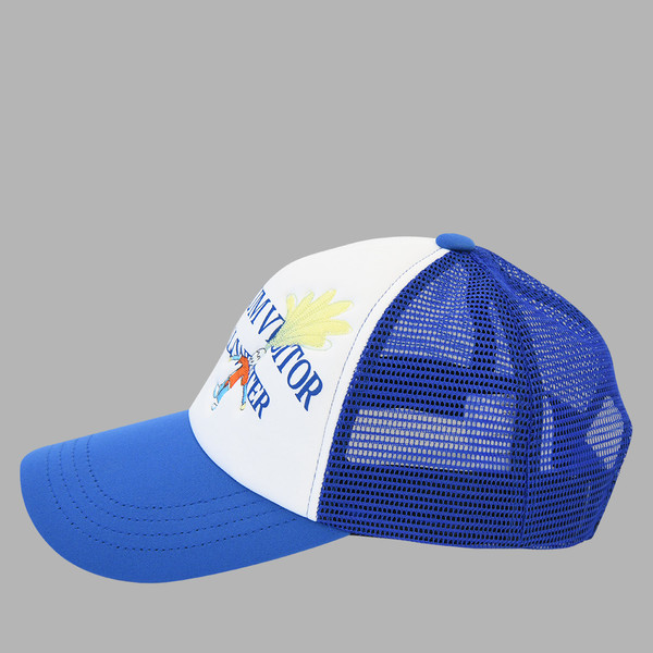 HAND STITCHED CHILDREN MESH CAP (BLUE) : THE MUSEUM VISITOR
