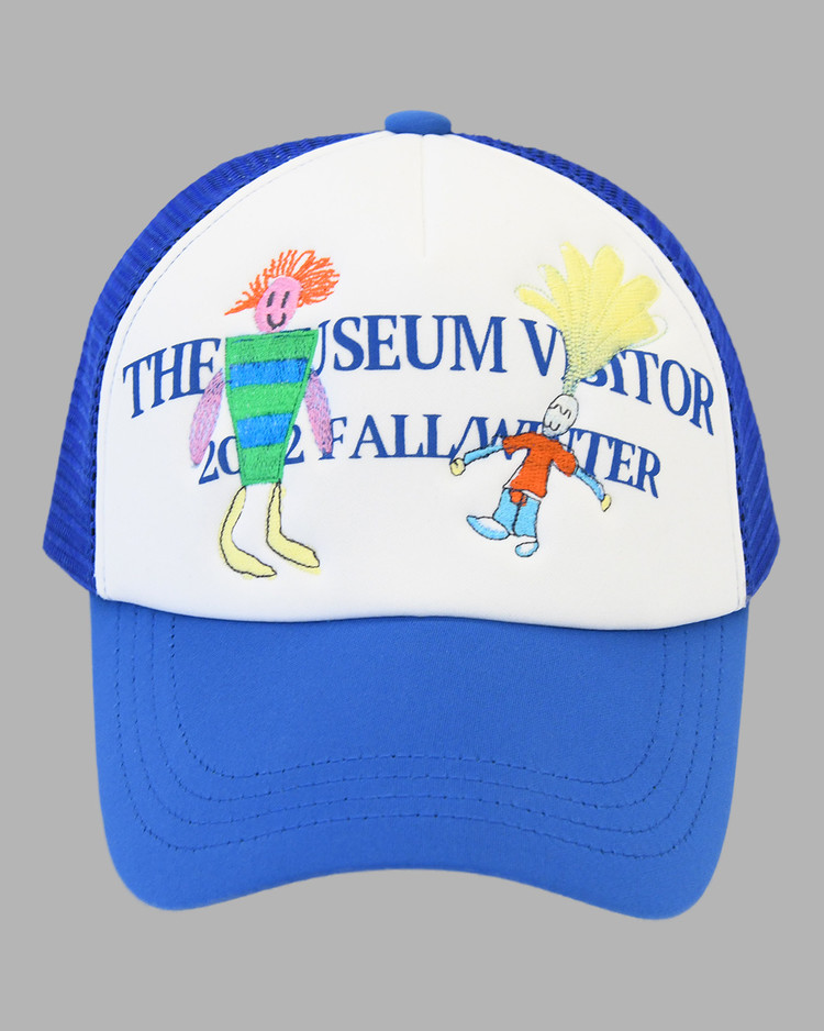 THE MUSEUM VISITOR☆HAND STITCHED CHILDREN MESH CAP The Museum Visitor Hand Stitched Children Mesh Cap - Black