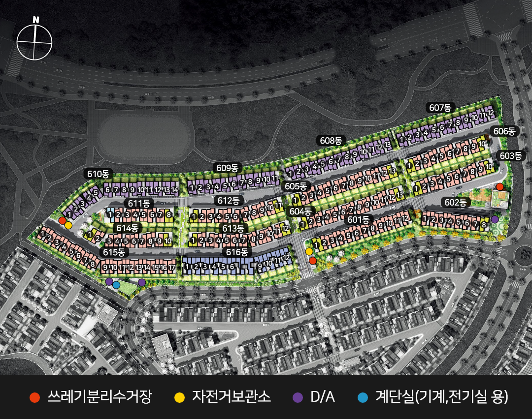 2단지(6블록)배치도 