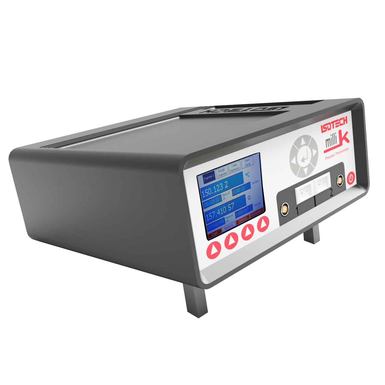 milliK 표준온도계 SPRT HCT RTD센서 PT100 PT1000 온도센서 연결 가능
