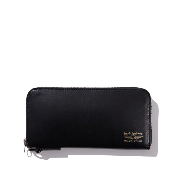 Lewis Leathers × PORTER Long Wallet Black : HIDE/AND/RIDE