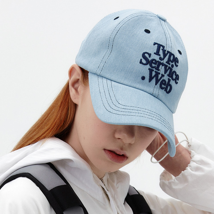 ●typeservice● Typeservice Web Stitch Cap Light Denim LHTA0 Web Cap - 타입서비스