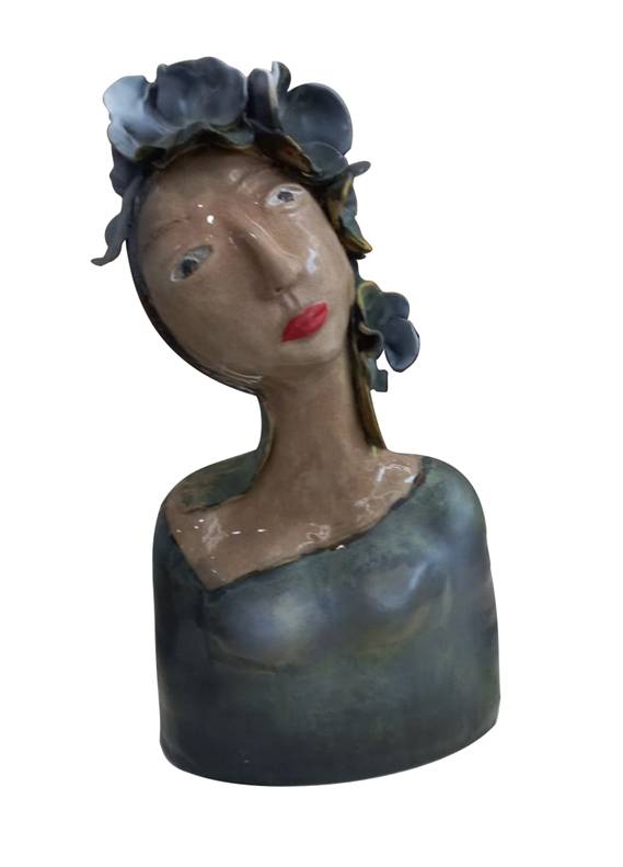 Springtime Lady, Ceramic, 26x12x45cm, 2021