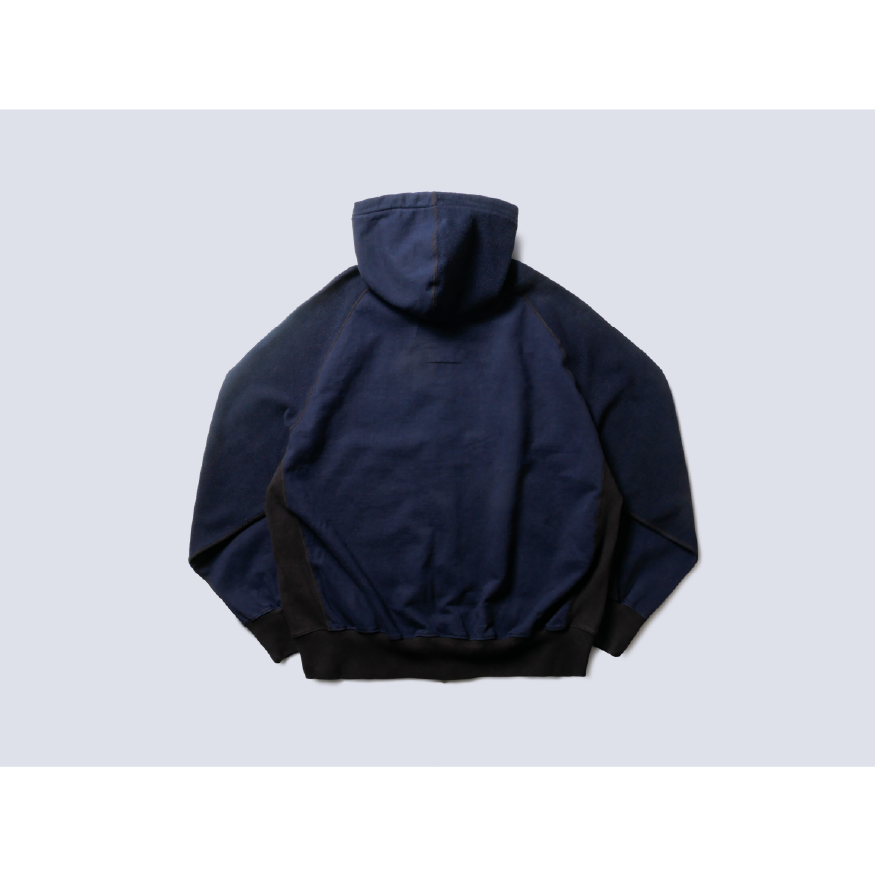 Blanket ZipUp Hoodie Navy BROWN FRONT DOOR