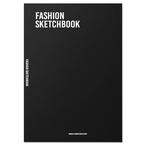 (Black Cover Edition) Fashion Sketchbook  with 9 Head Figure