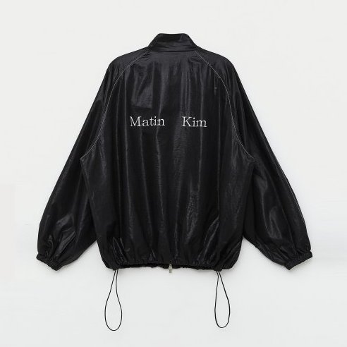 MATIN KIM] MATIN KIM LOGO COATING JUMPER (2 Color) : チンチャ韓国代行