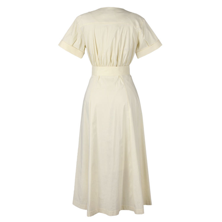Cream.Belted Dress (PW2Q6OP04) 파슨스 Parsons