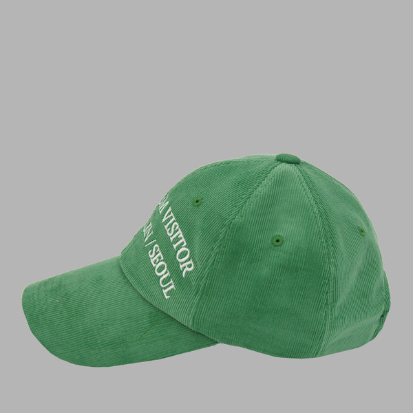 PARIS / BERLIN / SEOUL CORDUROY BALL CAP (GREEN) : THE