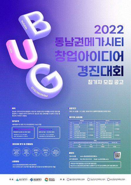 2022 동남권 메가시티 창업아이디어 경진대회 홍보 : 공지사항