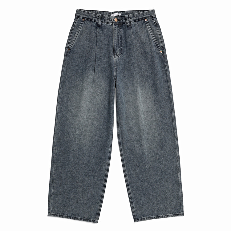【MODERNIF】All Brush Wide Denim Pants MODERNIF】All Brush Wide Denim Pants BRUSH WASHING WIDE