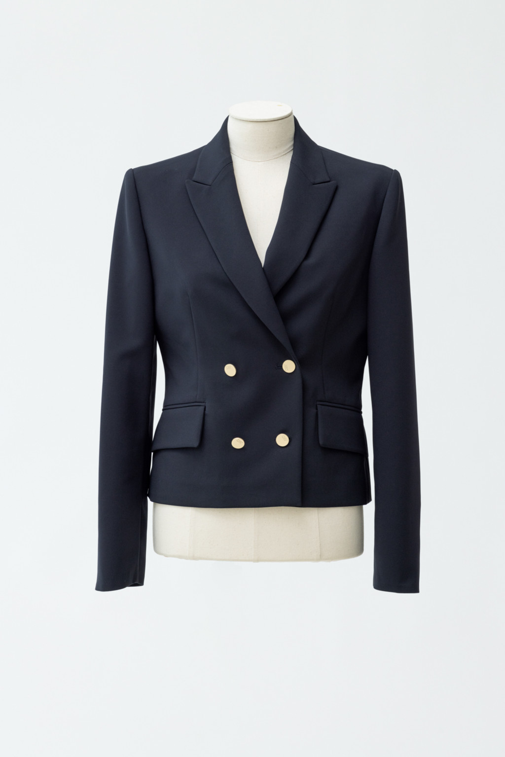 Double-breasted Cropped Jacket : RIVER 
