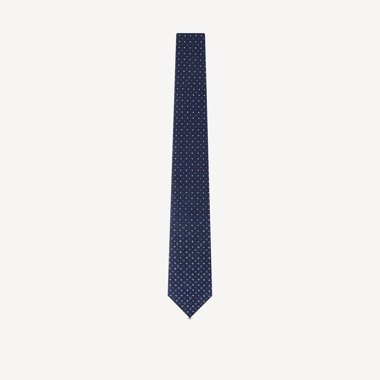 Louis Vuitton tie monogram classic 8CM M70953 silk 100% navy men's LOUIS  VUITTON