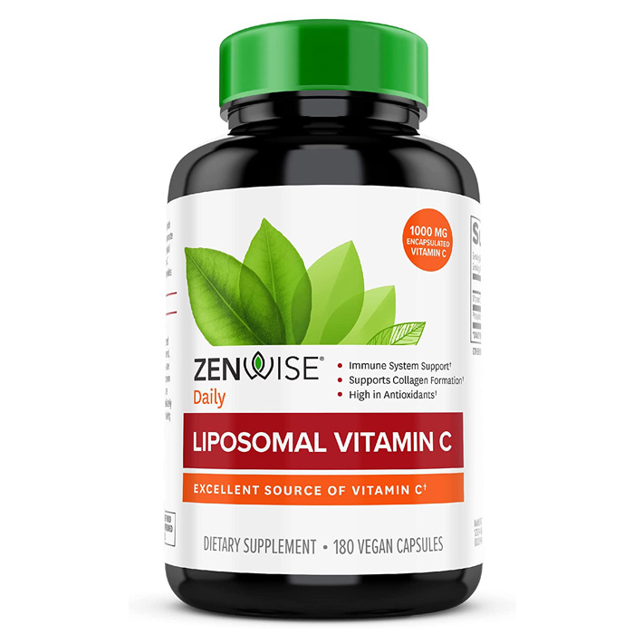 젠와이즈 헬스 리포소말 비타민C 1000mg, 180캡슐 / Zenwise Health Liposomal Vitamin C