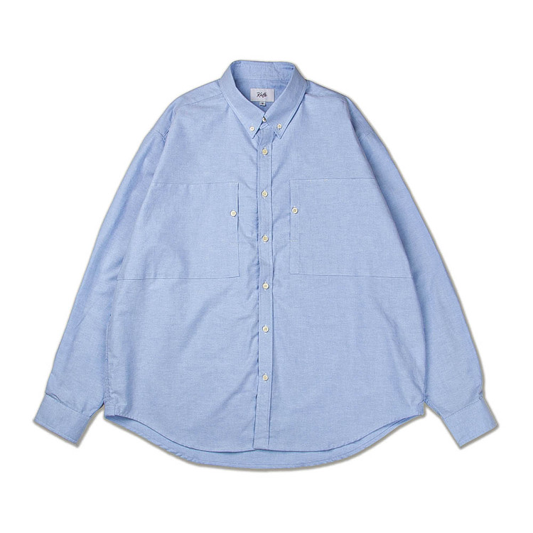 B.P Button Down Shirts (BLUE) : BROWN FRONT DOOR