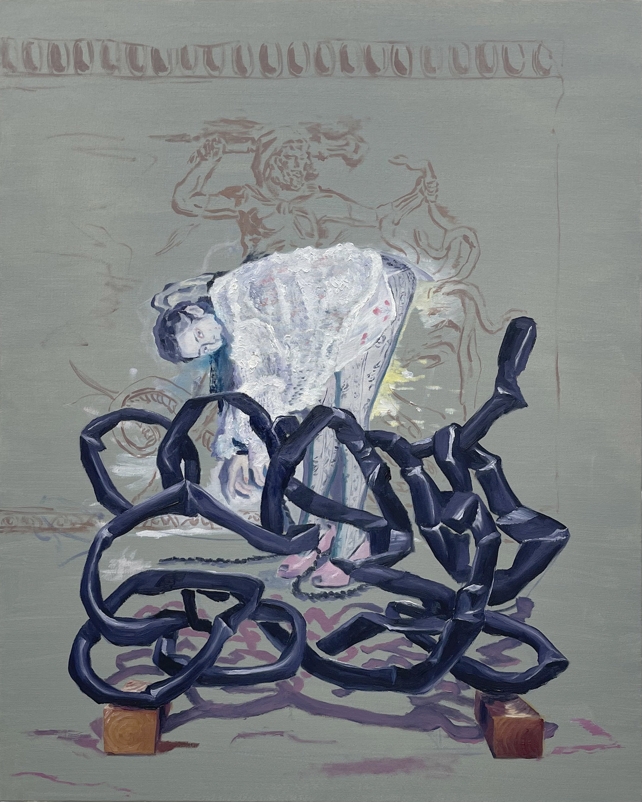 김윤섭, 오늘의 현대미술시리즈-2022 봄-여름1, oil on canvas,90.5 x 73cm. 2022