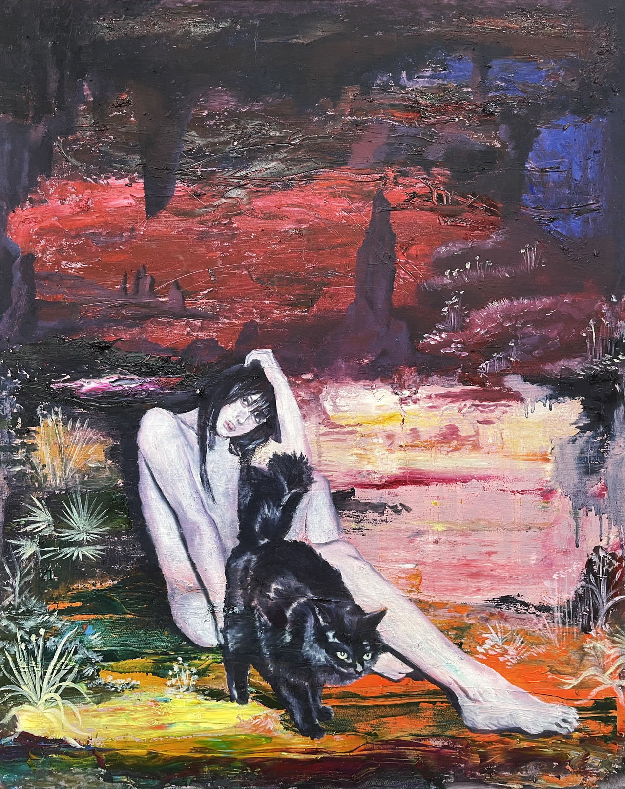 김윤섭, 오늘의 현대미술시리즈-2022 봄-여름2, oil on canvas, 90.5 x 73cm. 2022