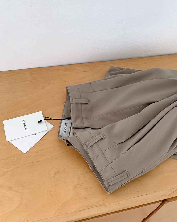 New product) Lemaire Virgin Wool Two-tuck Pants : lilisun