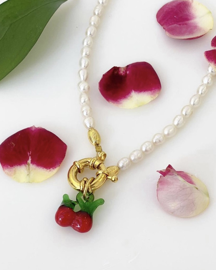 [mayol jewelry] Cherry pearl Necklace : 4augusti