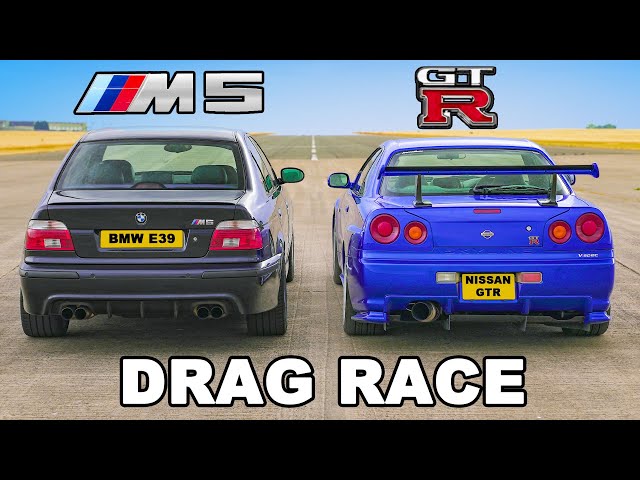 BMW M5 E39 와 Nissan GT-R R34 의 멋진 드래그 레이스 : BMW의 모든 뉴스를 제공합니다