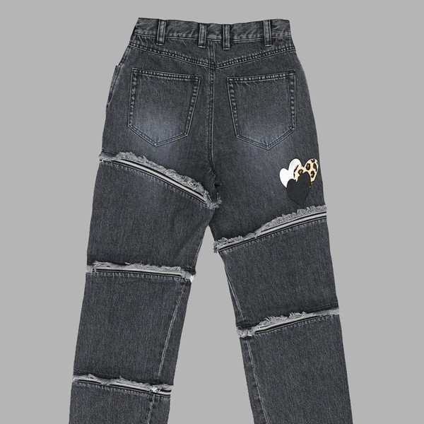 [THE MUSEUM VISITOR]★ZIPPER JEAN ZIPPER JEAN (BLACK) : THE MUSEUM VISITOR