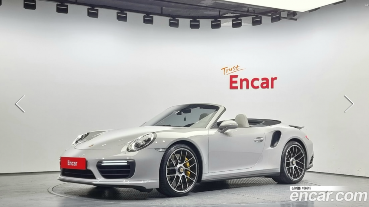 [포르쉐 911 터보S 카브리올레] 2019년 1월 6,000Km 판매가격 : 22500만원 : 브로엠 수입중고차 판매차량