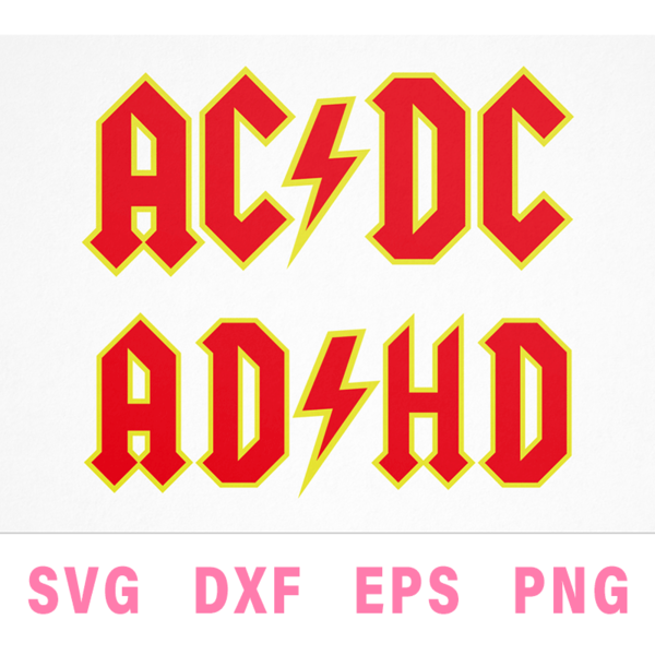 Adhd Acdc Logo ADHD T Shirt | Dressdown.co.uk | Funny T Shirts