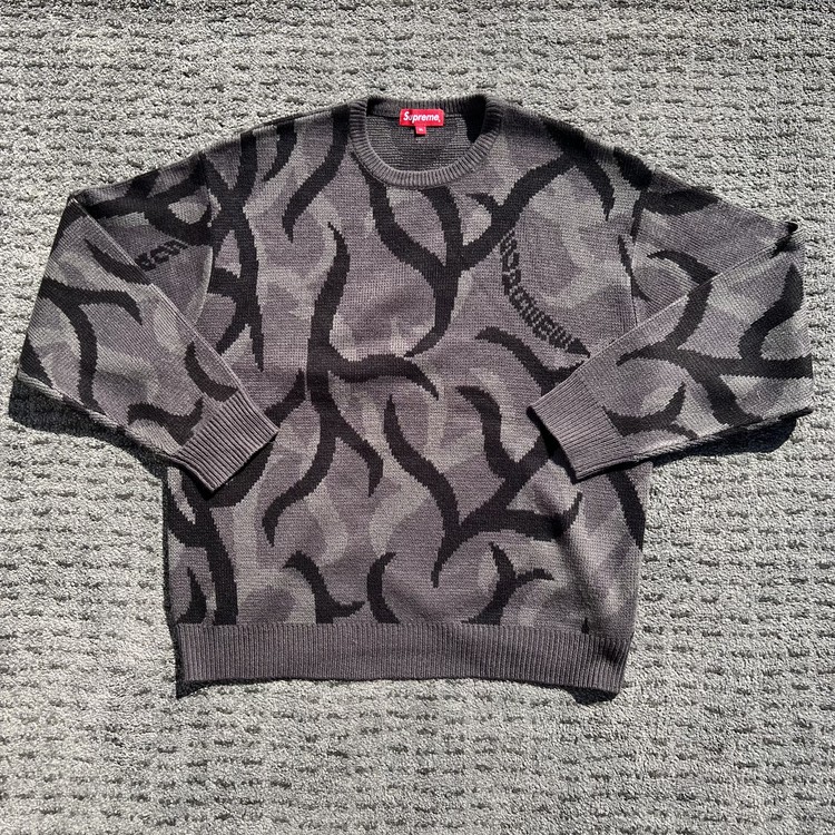 Supreme tribal camo pattern knit 純正販売品 メンズ