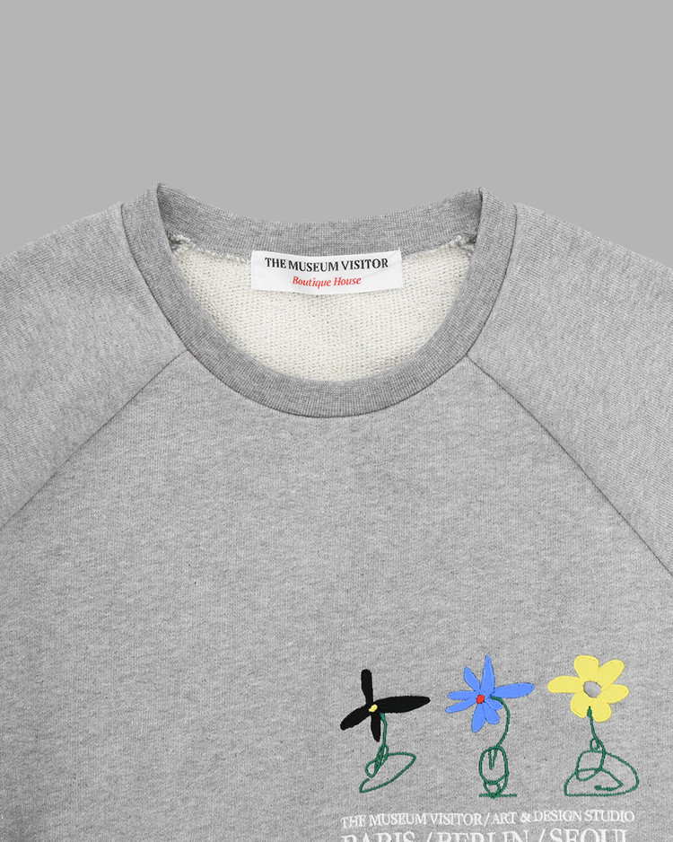 スウェット・トレーナー PARIS / BERLIN / SEOUL RAGLAN SWEAT SHIRTS PARIS / BERLIN / SEOUL RAGLAN SWEAT SHIRTS(GREY) : THE