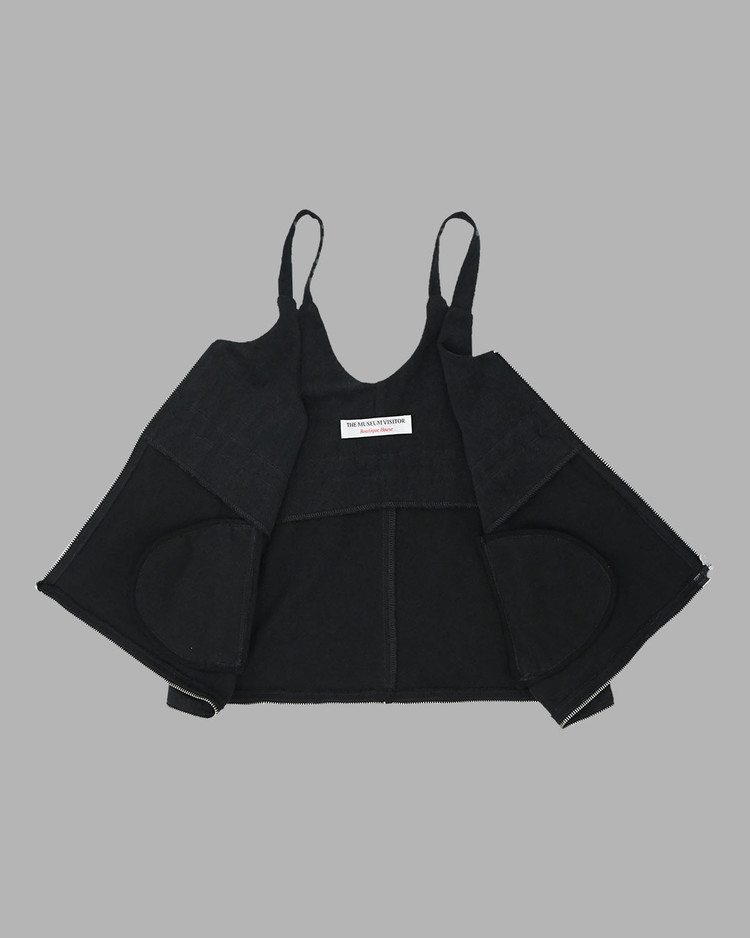 GUT LIFE PAINTED VEST BAG (BLACK) : THE MUSEUM VISITOR