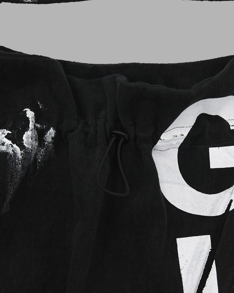 GUT LIFE PAINTED VEST BAG (BLACK) : THE MUSEUM VISITOR