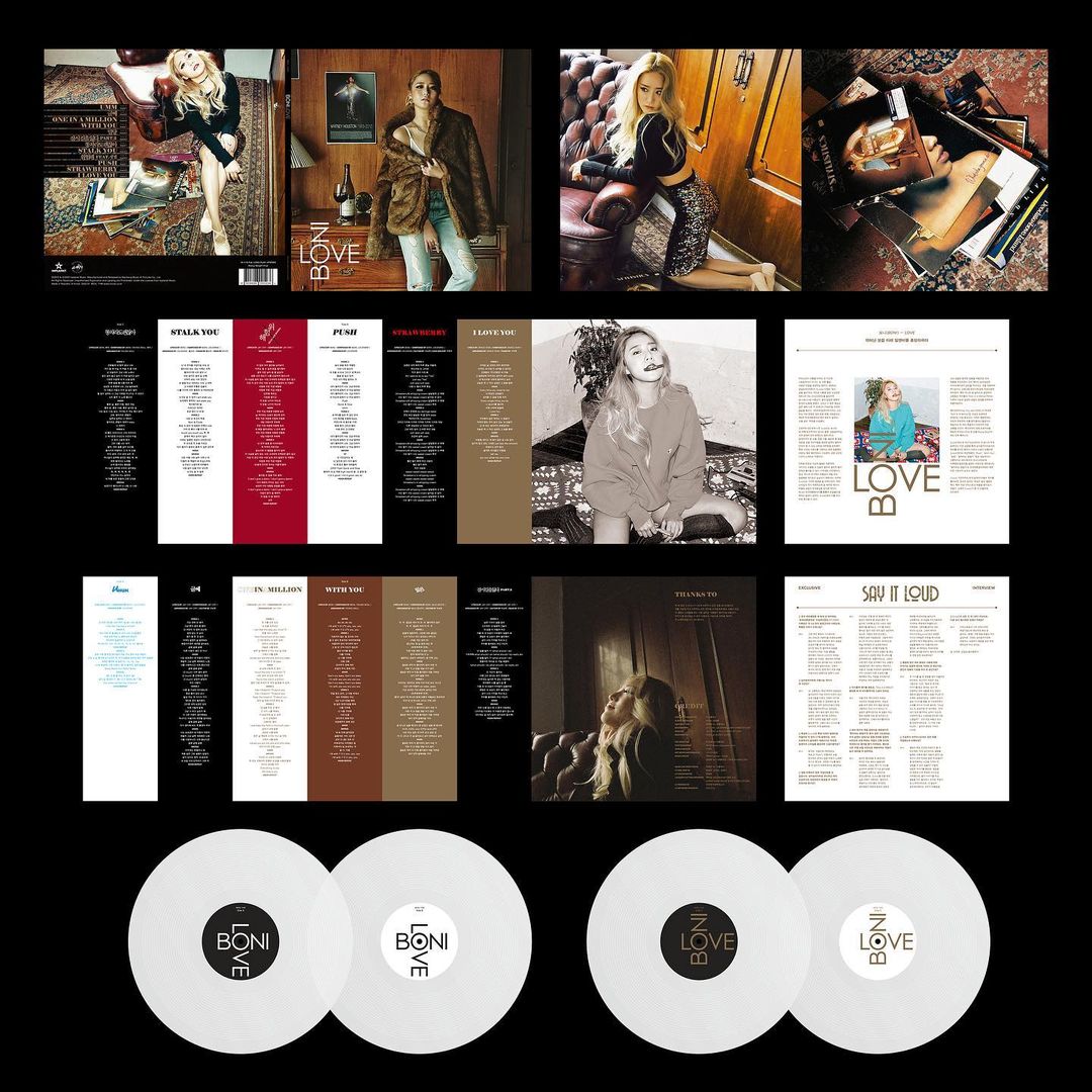보니-Love LP 아트워크 디자인
