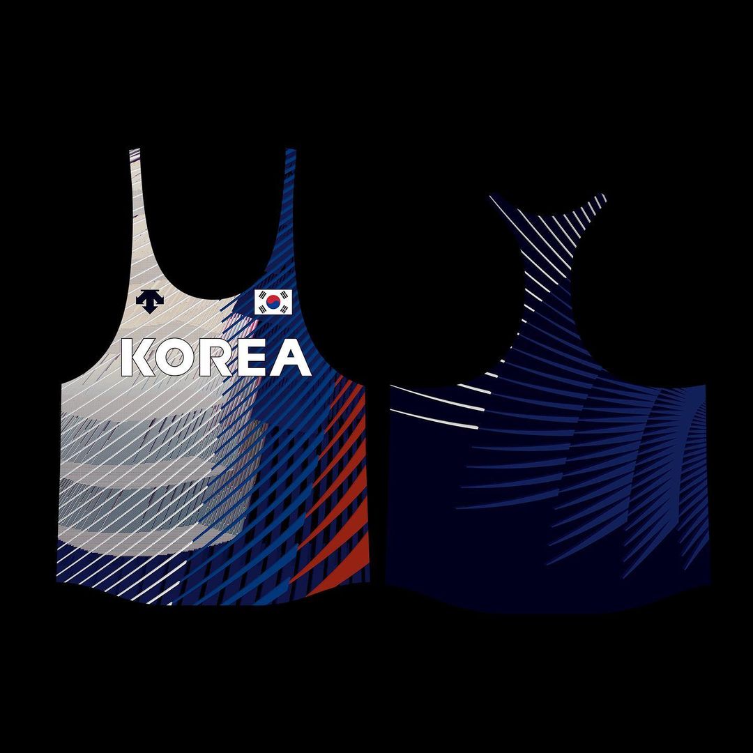 육상 국가대표 유니폼 그래픽 디자인