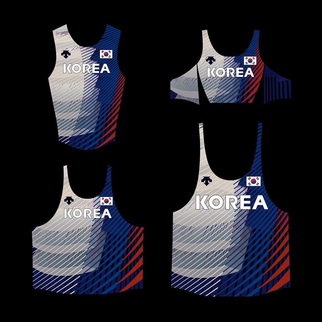육상 국가대표 유니폼 그래픽 디자인