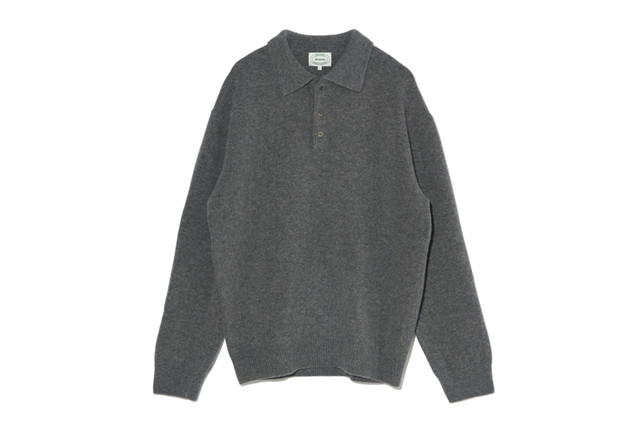 Wool Polo Knit (Melange Grey)</br>Price - 155,000