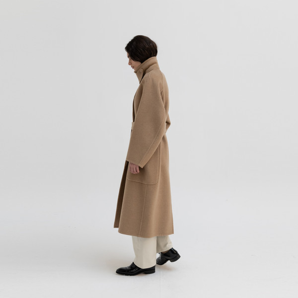 宅配 ライトカーキ （GYU様専用）ENOF long long coat 新品未使用