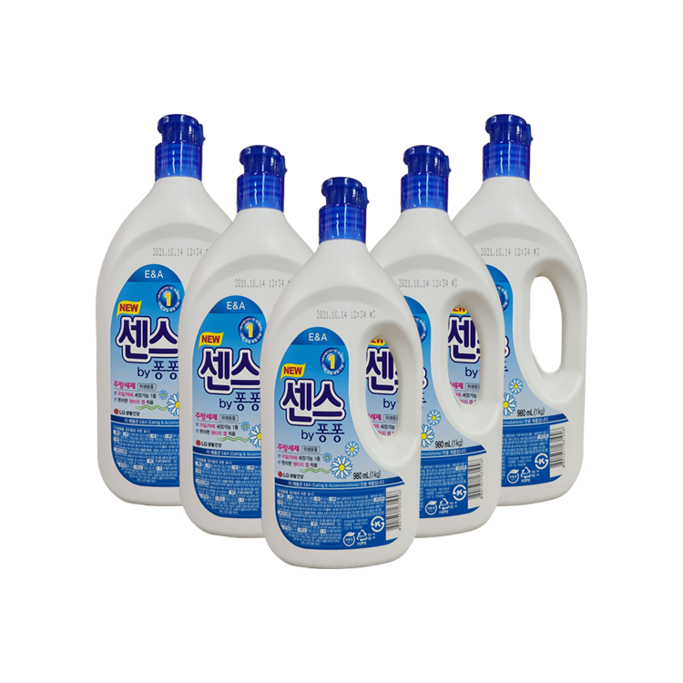 청소세제 주방세제 LG생활건강 센스 by 퐁퐁 1kg(980ml) : 나바론 종합상사