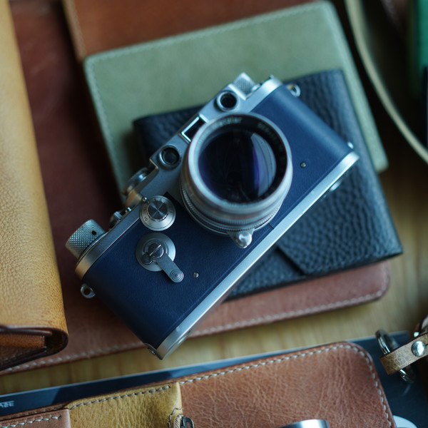 Leica Barnack IIIF / Real leather skin : LEICA CASES & STRAPS by