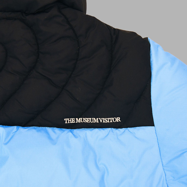 HEART STITCHED PUFFER DOWN JACKET (SKY BLUE) : THE MUSEUM